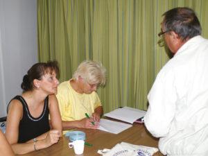 Das Organisationsbüro mit Frau Stadler und Frau Erdmann