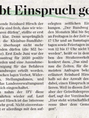 MZ Artikel vom 21.07.2020